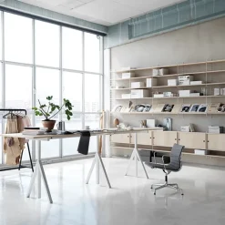 String Furniture String cabinet, 78 x 20 cm, black stained ash