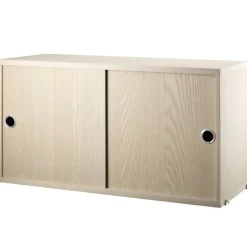 String Furniture String cabinet, 78 x 30 cm, ash