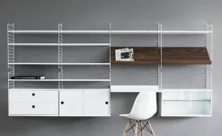 String Furniture String chest with 2 drawers, 78 x 30 cm, white