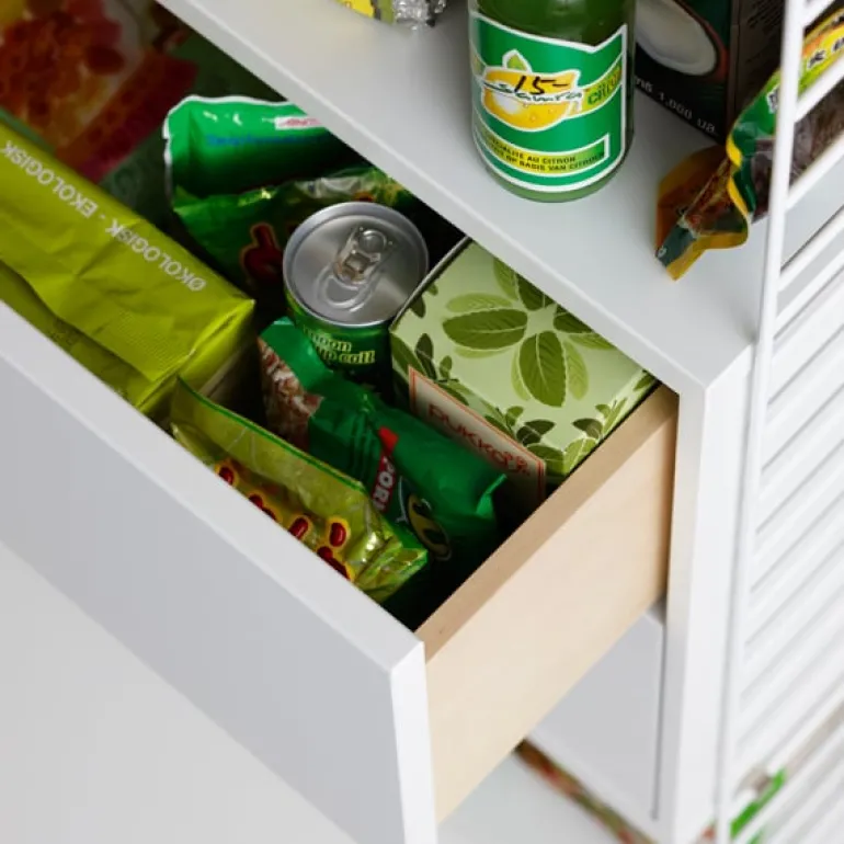 String Furniture String chest with 2 drawers, 78 x 30 cm, white