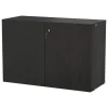 String Furniture String cabinet with lock, 78 x 32 x 52 cm, black stained ash