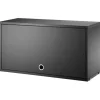 String Furniture String cabinet with flip door, 78 x 30 cm, black stained ash