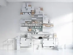 String Furniture String cabinet, 78 x 20 cm, white