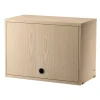 String Furniture String cabinet with flip door, 58 x 30 cm, ash