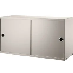 String Furniture String cabinet, 78 x 30 cm, beige