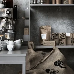 String Furniture String folding table, black stained ash