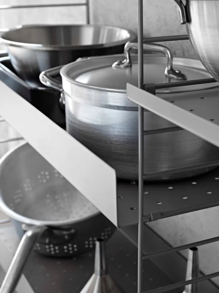 String Furniture String floor panels 200 x 30 cm, 2-pack, grey