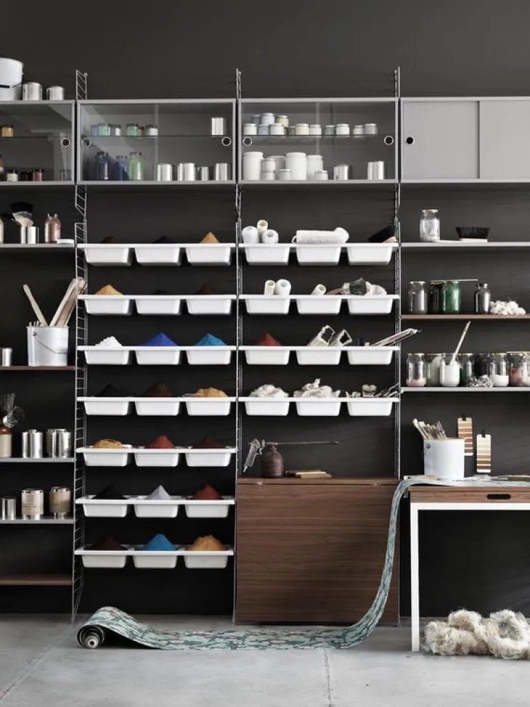 String Furniture String floor panels 200 x 30 cm, 2-pack, grey