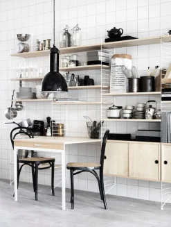 String Furniture String floor panels 200 x 30 cm, 2-pack, white