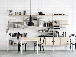 String Furniture String floor panels 200 x 30 cm, 2-pack, white