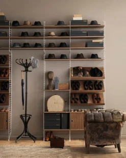 String Furniture String floor panels 200 x 30 cm, 2-pack, white