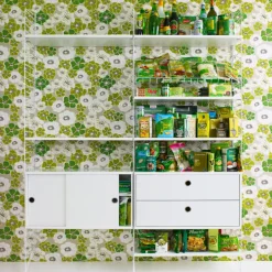 String Furniture String floor panels 200 x 30 cm, 2-pack, white