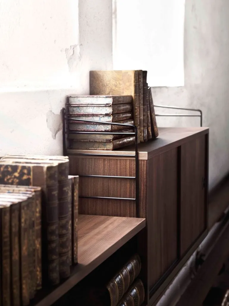 String Furniture String floor panel 85 x 30 cm, 2-pack, black