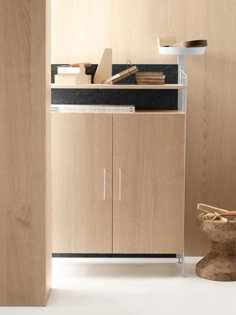 String Furniture String floor panel, 115 x 30 cm, 2-pack, white