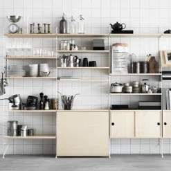 String Furniture String folding table, white