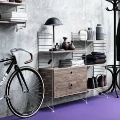 String Furniture String floor panel 85 x 30 cm, 2-pack, grey