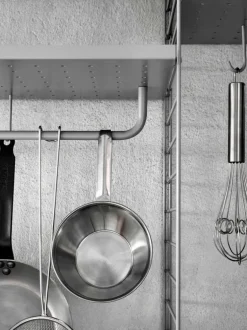 String Furniture String hooks for metal shelf, 5-pack, grey