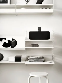 String Furniture String magazine shelf, 58 x 30 cm, white