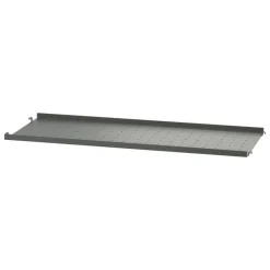 String Furniture String metal shelf 78 x 30 cm, low, dark grey