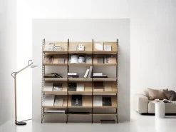 String Furniture String magazine shelf, 58 x 30 cm, oak