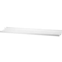 String Furniture String metal shelf 20 cm, low, white
