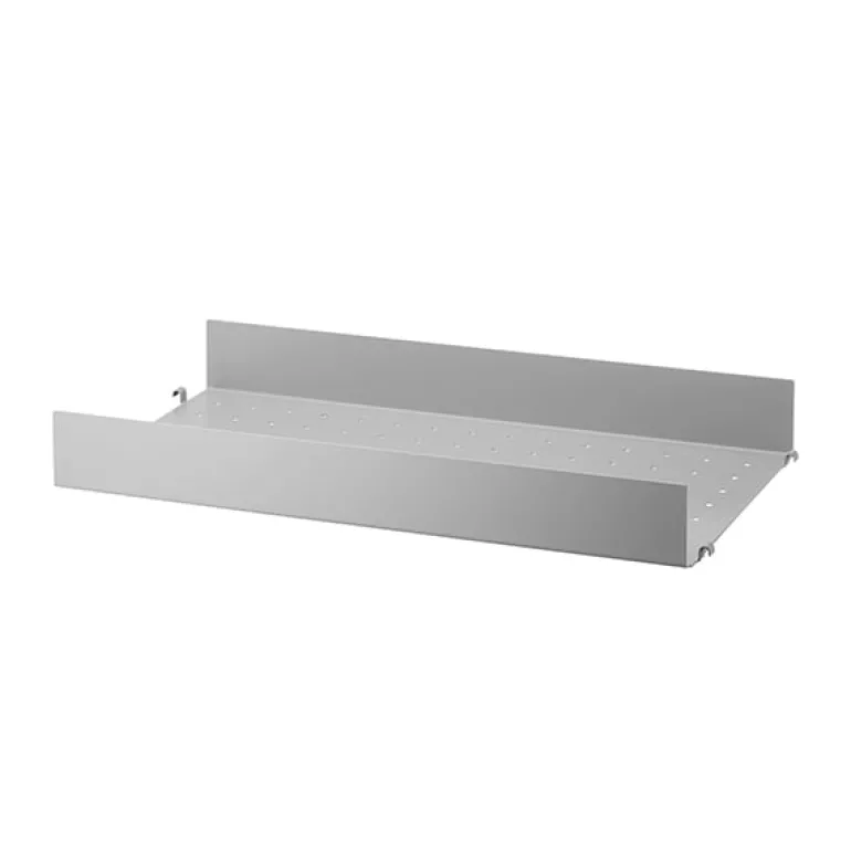 String Furniture String metal shelf, 58 x 30 cm, high, grey