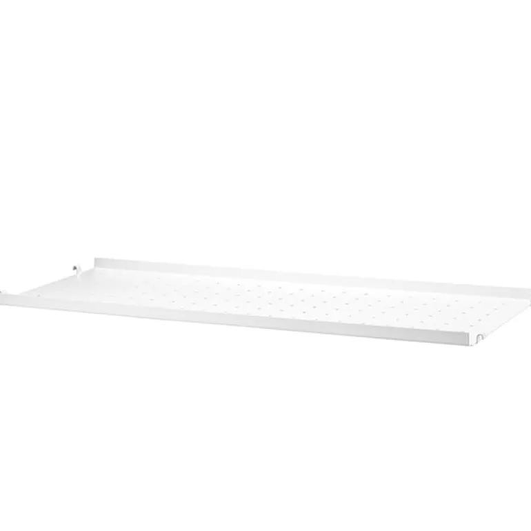 String Furniture String metal shelf, 78 x 30 cm, low, white