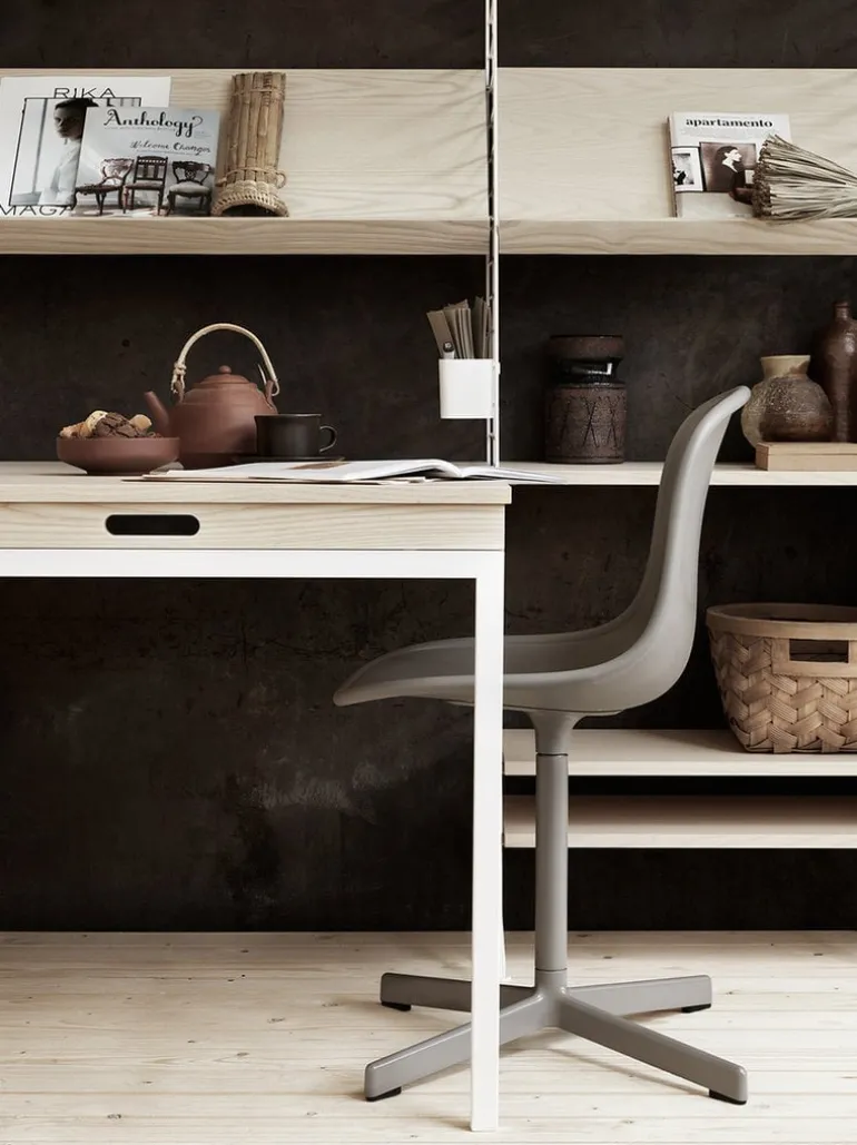 String Furniture String magazine shelf, 78 x 30 cm, ash