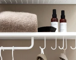 String Furniture String metal shelf, 58 x 30 cm, low, white