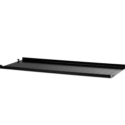 String Furniture String metal shelf, 78 x 30 cm, low, black