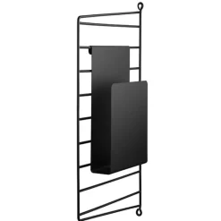 String Furniture String magazine holder, black