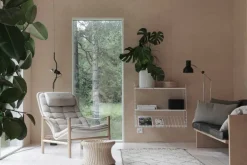 String Furniture String magazine shelf, 78 x 30 cm, white steel