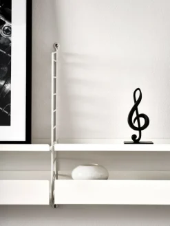 String Furniture String metal shelf 78 x 20 cm, high, white