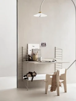 String Furniture String metal shelf, 78 x 30 cm, high, white