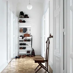 String Furniture String metal shelf, 58 x 30 cm, high, black