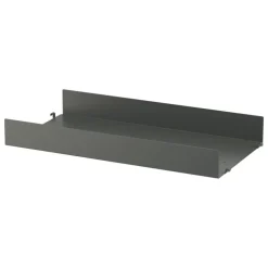 String Furniture String metal shelf 58 x 30 cm, high, dark grey