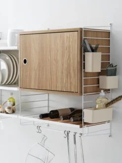 String Furniture String organizers, 3-pack, beige