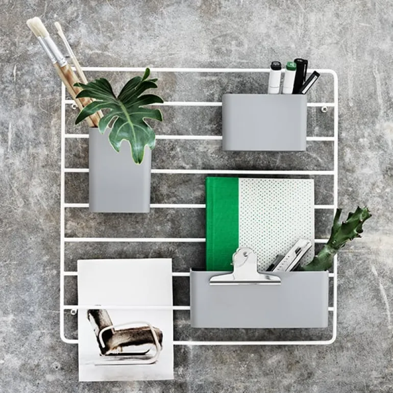 String Furniture String organizers, 3-pack, grey