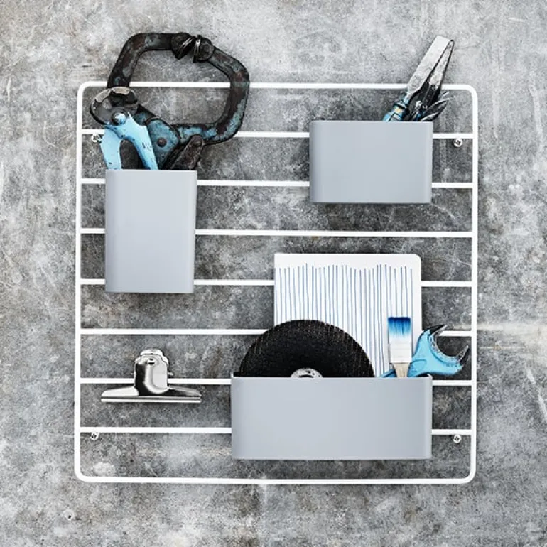 String Furniture String organizers, 3-pack, grey