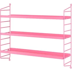 String Furniture String Pocket shelf, metal, fucshia