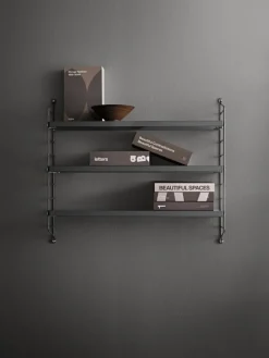 String Furniture String Pocket shelf, dark grey