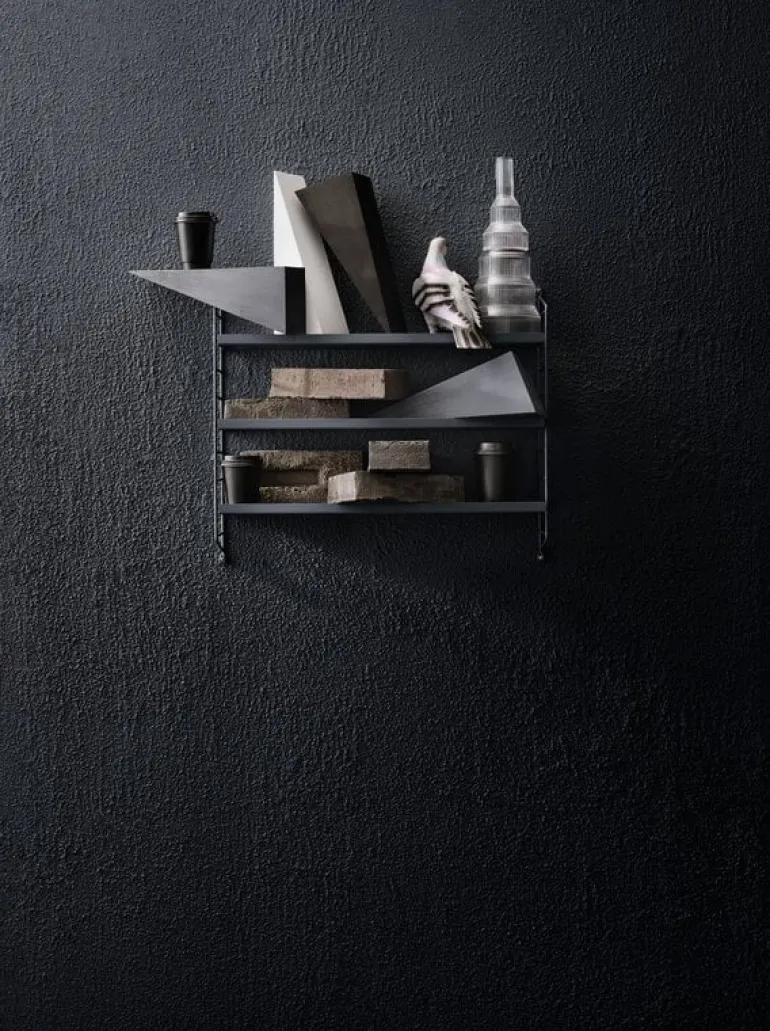 String Furniture String Pocket shelf, dark grey