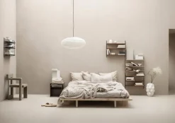 String Furniture String Pocket shelf, walnut - black