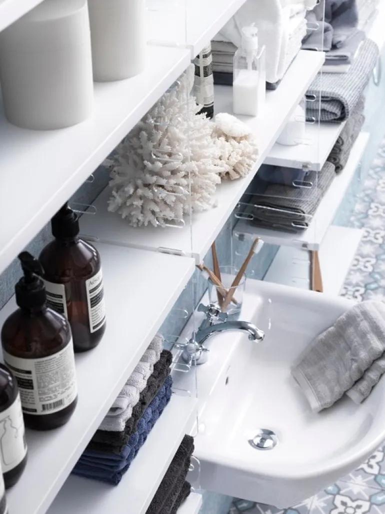 String Furniture String Plex side panel 50 x 20 cm, 2-pack, clear