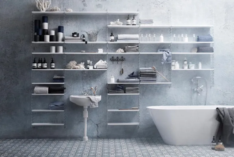 String Furniture String Plex side panel 50 x 20 cm, 2-pack, clear