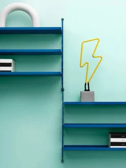 String Furniture String Pocket shelf, metal, blue