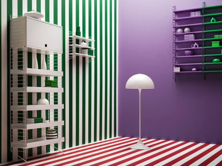 String Furniture String Pocket shelf, green