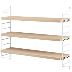 String Furniture String Pocket shelf, ash - white