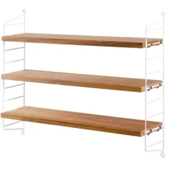 String Furniture String Pocket shelf, oak - white