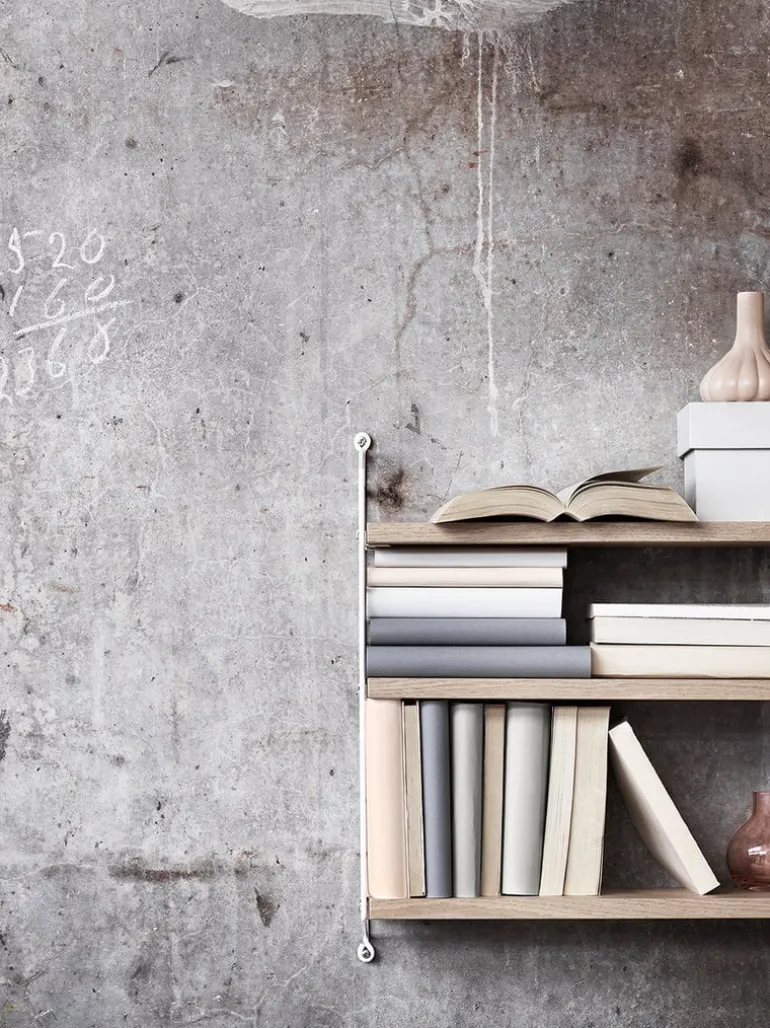 String Furniture String Pocket shelf, oak - white